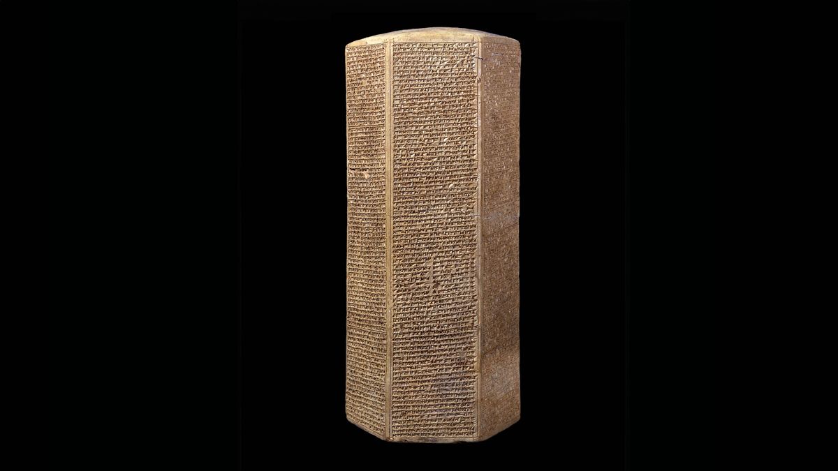 Picture B : The Taylor Prism, recounting Sennacherib’s conquests